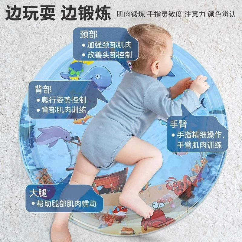 【C-128】🔥兒童拍拍墊 爬行水墊 遊戲墊 兒童玩具 兒童早教 兒童充氣拍水墊 玩水墊 充氣拍拍墊 早教學習墊"2入/組 (紅利72000點)
