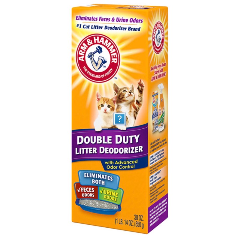 【A-202】🔨 ARM&HAMMER 鐵鎚 美國鐵鎚牌強效貓砂專用除臭粉850g 貓砂除臭粉 貓砂消臭 鐵鎚牌 3盒入(紅利52000點)