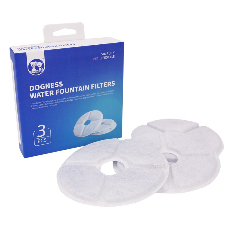 【A-304】DOGNESS 多尼斯 自動飲水機 濾芯三片入/盒 濾心 濾片 過濾棉 Plus3.2專用濾棉 2.0專用濾棉(紅利58500點)