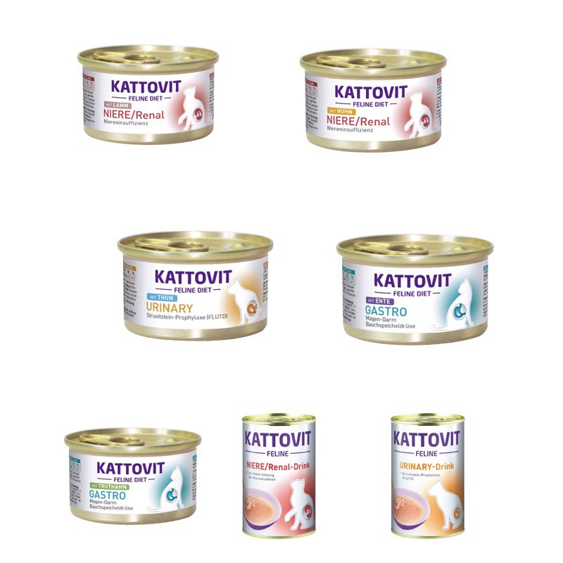 【A-369】🐱 KATTOVIT 康特維 天然處方罐 處方罐頭 腎貓罐 湯汁罐 泌尿 腸胃 腎臟罐 腎貓罐 3罐入 !!下單告知客服規格!!(紅利53300點)