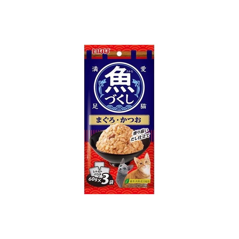 【A-393】🇯🇵 日本🐱 CIAO 魚盛貓罐頭 大餐包3入組(60g*3) 副食罐 貓餐包 貓零食 貓罐(紅利49400點)